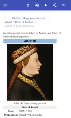 The rulers of Austria android App screenshot 11