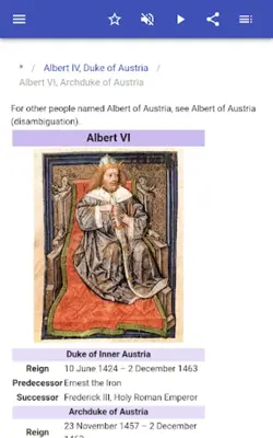 The rulers of Austria android App screenshot 7